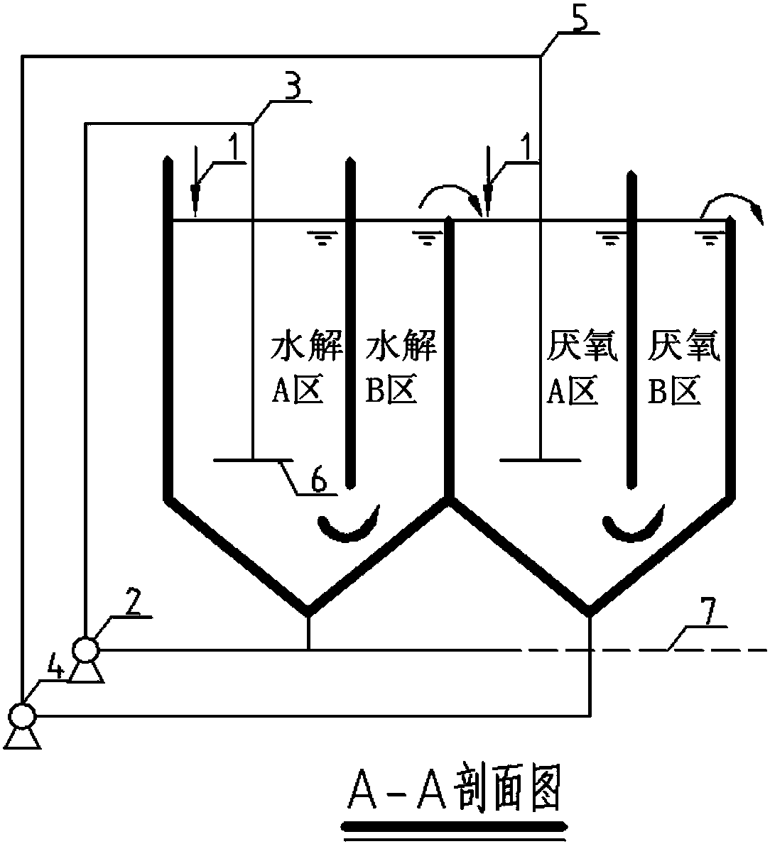 复合型污泥减量厌氧消化池